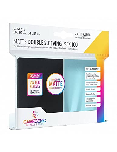 Gamegenic, MATTE Double Sleeving Pack 100 von Asmodee