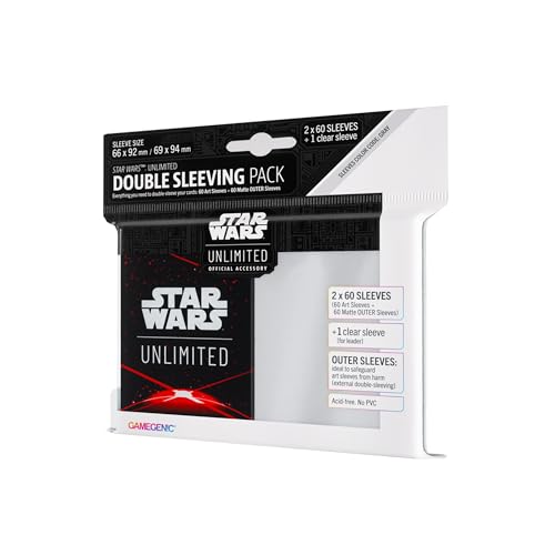 Gamegenic, Star Wars: Unlimited Art Sleeves Double Sleeving Pack – Space Red von Gamegenic