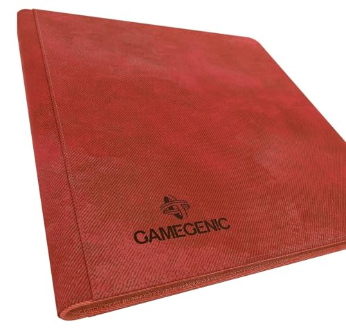 Gamegenic GGS31023ML Zip-Up Album (24-Pocket), Red,Medium von Gamegenic