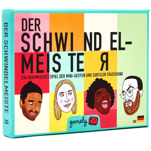 Der Schwindelmeister: Das urkomische Partyspiel der Mini-Gesten und subtilen Täuschung, in Taschengröße. EIN lustiges Ratespiel zum Bluffen - ideal für Erwachsene, Teenies und Familien. von Gamely