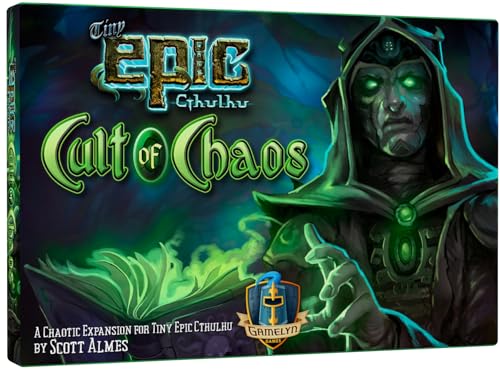 Gamelyn Spiele | Tiny Epic Cthulhu: Cult of Chaos Expansion | Kooperatives Brettspiel | ab 14 Jahren | 1-4 Spieler | 30-45 Minuten Spieldauer Gamelyn Spiele | Tiny Epic Cthulhu: Cult of Chaos Expansion | Kooperatives Brettspiel | ab 14 Jahren | 1-4 Spieler | 30-45 Minuten Spieldauer von Gamelyn Games