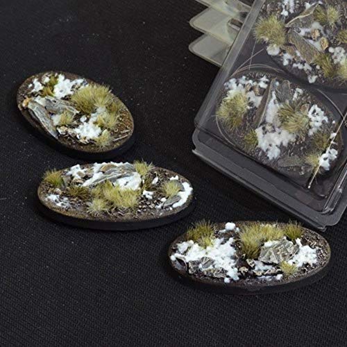 Battle Ready Bases GamersGrass Winter Bases 75mm Oval (GGB-HLO75) von Gamers Grass