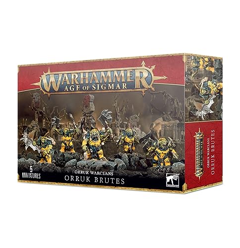 Games Workshop 99120209030 Ironjawz Orruk Brutes Tisch-und Miniatur-Gaming, Schwarz von Games Workshop