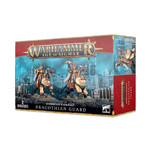 Games Workshop Warhammer AoS Stormcast Eternals Dracothian Guard 99120218009 Schwarz von Games Workshop