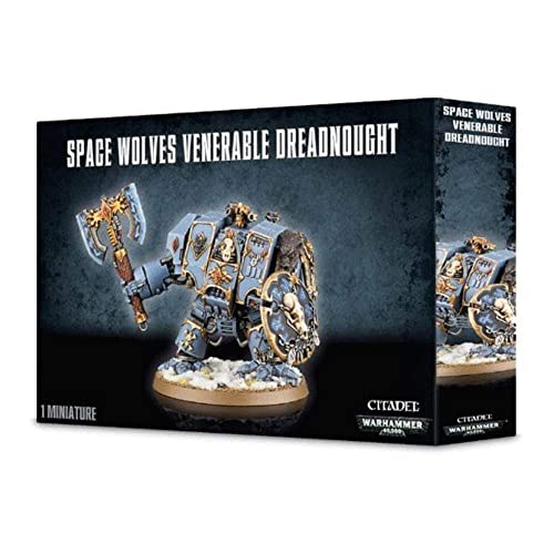 Warhammer 99120101218 Kunststoff-Set Space Wolves Ehrwürdiger Dreadnought, Mehrfarbig, Einheitsgröße von Warhammer