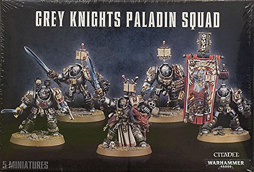 Games Workshop 99120107014 Warhammer 40,000-Grey Terminator Grey Knights Paladin Squad Plastikbausatz, grau von Games Workshop