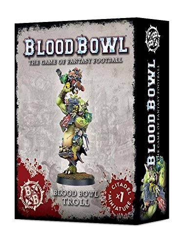 Games Workshop 99120999002 Figur Blood Bowl Troll, Schwarz, Youth Large / 11-13 von Games Workshop