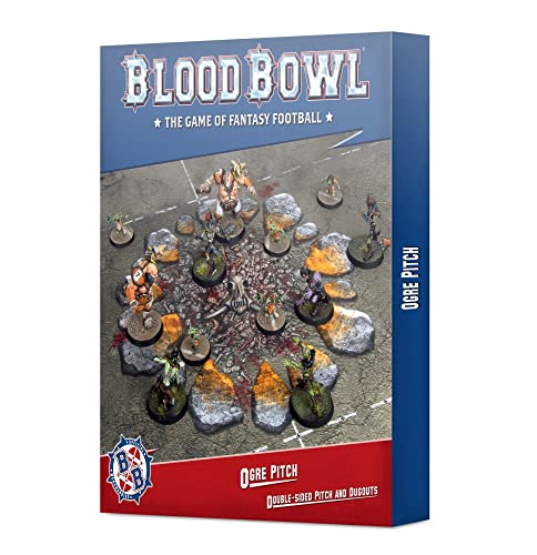 Games Workshop Blood Bowl Ogre Pitch and Dugouts Playmat Spielfeld Oger von Games Workshop