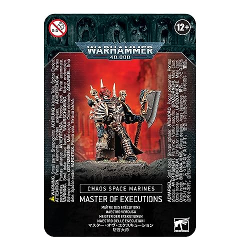 Games Workshop Warhammer 40k - Space Marine du Chaos Master of Executions 43-44 Noir von Games Workshop