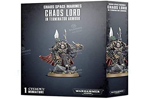 Games Workshop Chaos Space Marines Terminator Lord, Schwarz von Games Workshop