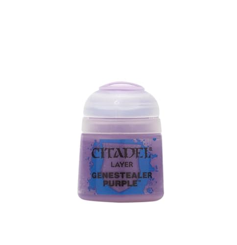 Games Workshop Citadel Genestealer Purple Layer Paint - Tabletop Game Paint - Miniaturenkriegsspiel - Für Teenager und Erwachsene - Mindestalter 180 Jahre - Karton - Unisex - Deutsch von CITADEL