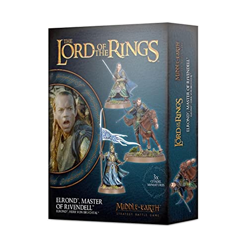 Games Workshop - Middle Earth Strategy Battle Game: The Lord of The Rings - Elrond Master of Rivendell, Schwarz von Games Workshop