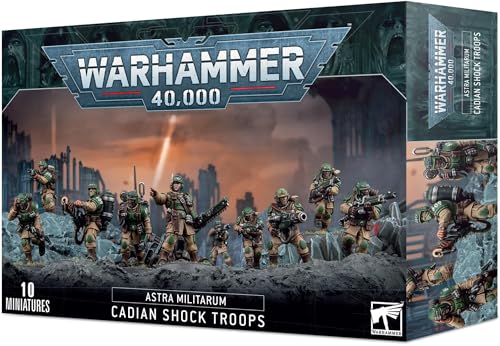 Games Workshop - Warhammer 40.000 - Astra Militarum: Cadian Shock Troops (2023 Edition), Schwarz von Games Workshop