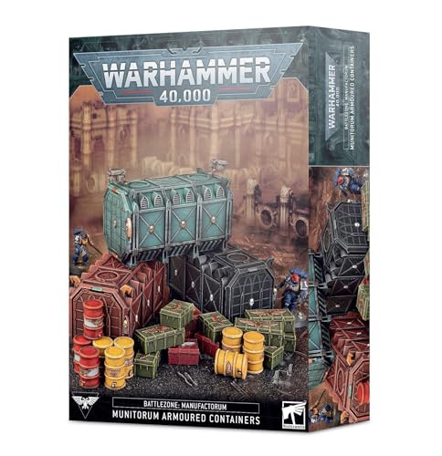 Games Workshop - Warhammer 40.000 - Battlezone: Manufactorum - Munitorum Panzercontainer, Schwarz von Games Workshop