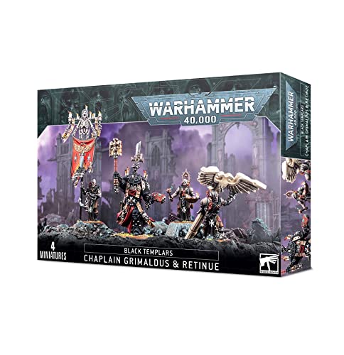 Games Workshop - Warhammer 40.000 - Schwarze Templer: Grimaldus & Retinue, Schwarz von Games Workshop