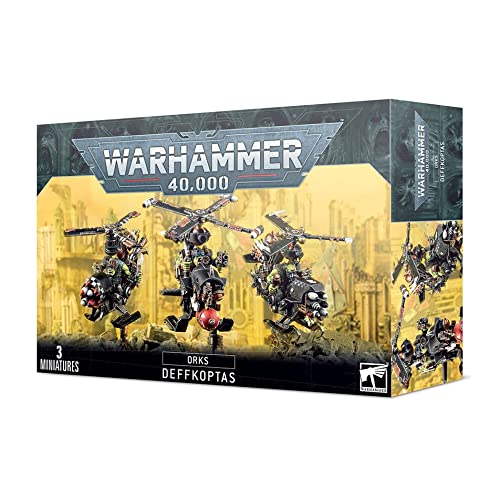 Games Workshop - Warhammer 40.000 - Orks: Deffkoptas [50-58], Schwarz von Games Workshop