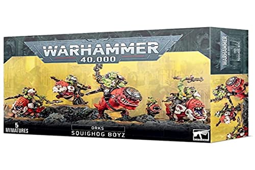 Games Workshop - Warhammer 40.000 - Orks: Squighog Boyz, Schwarz von Games Workshop