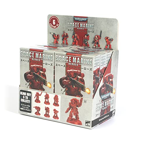 Games Workshop - Warhammer 40.000 - Space Marine Heroes 2022 - Blood Angels Collection One (Display Box of 8), Red von Games Workshop