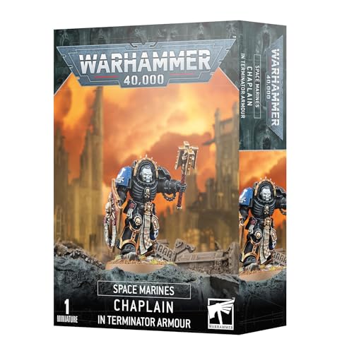 Games Workshop - Warhammer 40.000 - Space Marines: Chaplain In Terminator Armour (Edition 2023) von Games Workshop