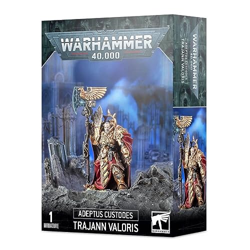 Games Workshop Warhammer 40k - Adeptus Custodes Captain General Trajann Valoris, Schwarz von Games Workshop