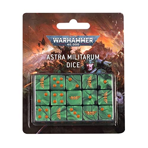 Games Workshop Warhammer 40k – Astra Militarum Dice Set von Games Workshop