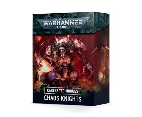 Games Workshop Warhammer 40k – Datacards V.9 Chaos Knights (FR) von Games Workshop