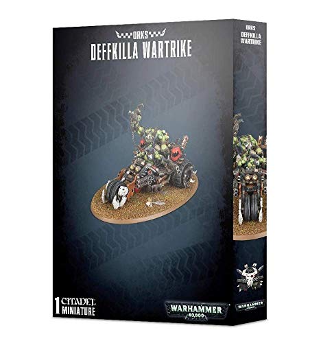 Games Workshop Warhammer 40k - Orks Deffkilla Wartrike, Schwarz von Games Workshop