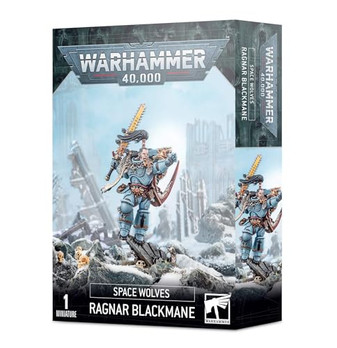 Games Workshop - Warhammer 40.000 - Space Wolves: Ragnar Blackmane, Schwarz von Games Workshop