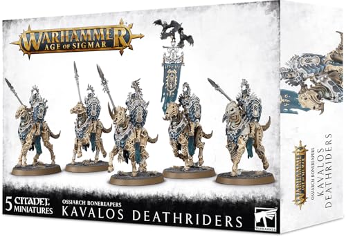 Games Workshop - Warhammer Age of Sigmar - Ossiarch Bonereapers Kavalos Deathriders, Schwarz von Warhammer Age of Sigmar