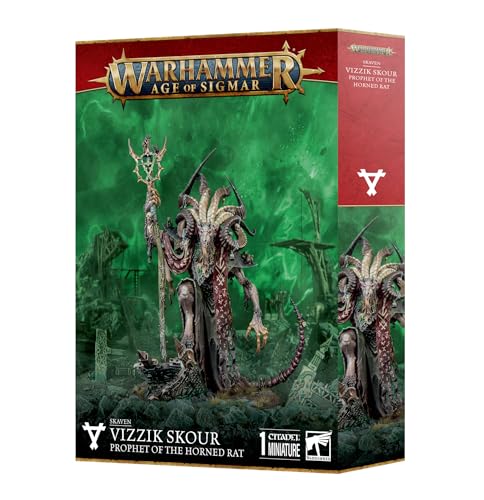 Games Workshop - Warhammer - Age of Sigmar - Skaven: Vizzik Skour Prophet der gehörnten Ratte von Games Workshop