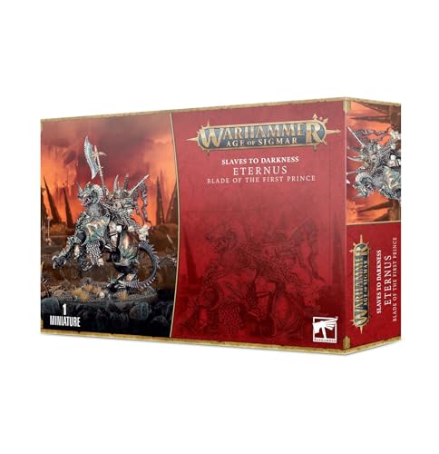 Games Workshop - Warhammer - Age of Sigmar - Slaves to Darkness: Eternus Blade of The First Prince/Chaos Lord on Daemonic Mount, Schwarz von Warhammer Age of Sigmar