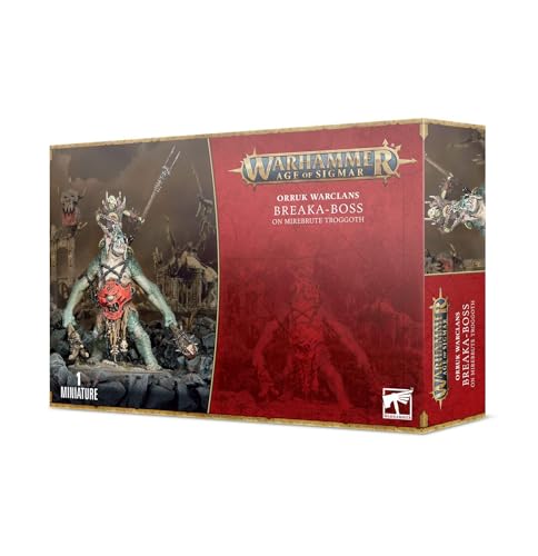 Games Workshop Age of Sigmar: Orruk Warclans: Breaka-Boss On Mirebrute Troggoth von Games Workshop