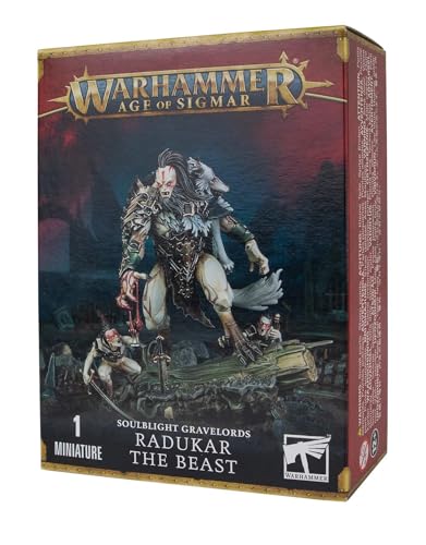 Games Workshop Warhammer AoS - Soulblight Gravelords Radukar The Beast, Schwarz von Warhammer Age of Sigmar