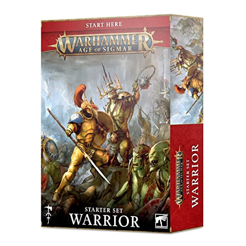 Games Workshop Warhammer AoS – Spielbox/Age of Sigmar V3 Krieger (FR) Schwarz von Games Workshop