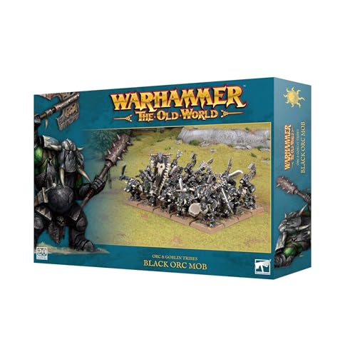 Games Workshop - Warhammer - Die alte Welt - Ork- und Koboldstämme: schwarzer Orc Mob von Warhammer