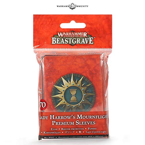 Games Workshop Warhammer Underworlds: Beastgrave - Lady Harrow's Mournflight - 70 Sleeves von Games Workshop