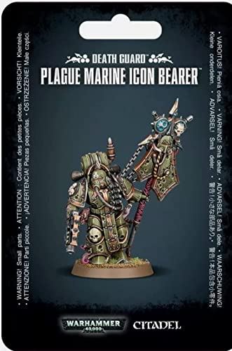 Games Workshop 251,638,059,095.2 cm Death Guard Pest Marine Icon Bearer Miniatur von Games Workshop