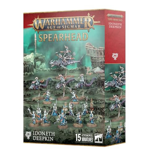 Games Workshop - Warhammer - Age of Sigmar - Spearhead: Idoneth Deepkin (2024) - 15 mehrteilige Miniaturen aus Kunststoff - für 14+ - Tragbar - Tabletop Game Plastic Model Kit von Games Workshop