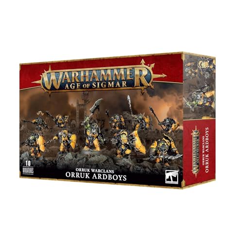 Warhammer AoS - Ironjawz Orruk Ardboys, Black von Warhammer Age of Sigmar