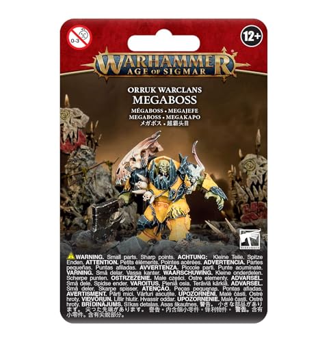 Warhammer AoS - Ironjawz Orruk Megaboss, Grün (mit Silber) von Games Workshop