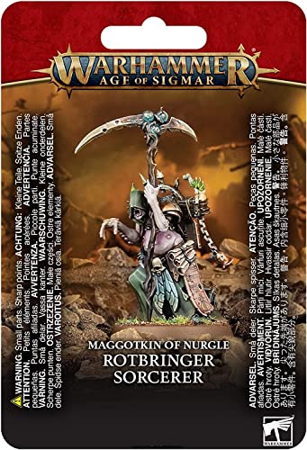 Games Workshop - Age of Sigmar - Maggotkin of Nurgle: Rotbringer Sorcerer von Warhammer Age of Sigmar