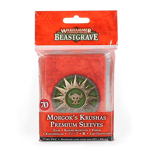 Warhammer Games Workshop Underworlds: Beastgrave - Morgok's Krushas Premium Card Sleeve Set von Games Workshop