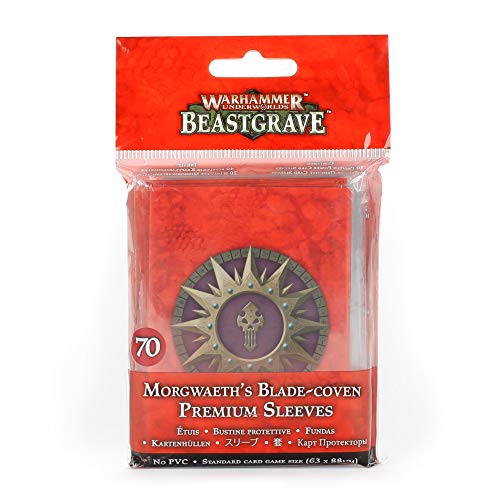 Warhammer Games Workshop Underworlds: Beastgrave - Morgweath's Blade-Coven Premium Card Sleeve Set von Games Workshop