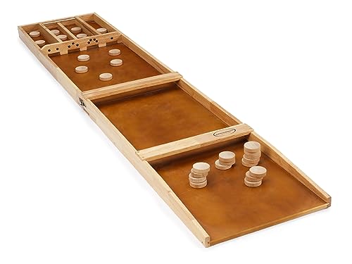 Gamesson Unisex-Tischspiel, holländisches Shuffle, Braun, 200 cm von Gamesson