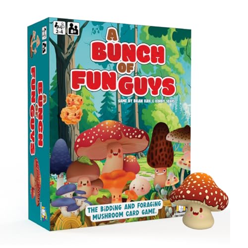 Gamewright - A Bunch of Fun Guys - Das Biet- und Futterpilz-Kartenspiel - Alter 8+, 2-4 Spieler von Gamewright