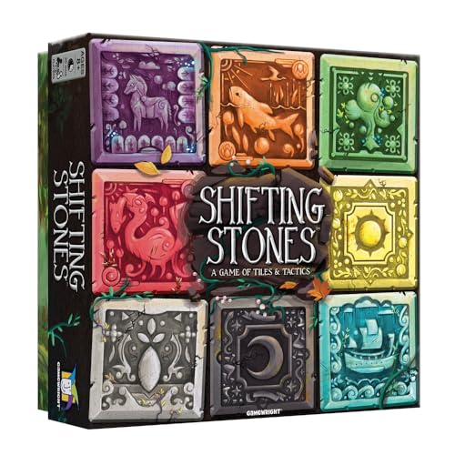 Gamewright - Shifting Stones - EIN visuelles, entscheidendes Familienstrategiespiel mit Fliesen, Karten und Taktiken von Gamewright