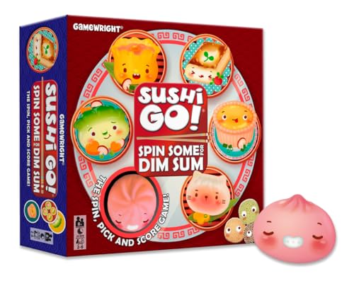 Gamewright Sushi Go! Spin Some for Dim Sum, Familienspiel, ab 8 Jahren, 2-6 Spieler, 20 Minuten Spieldauer von Gamewright