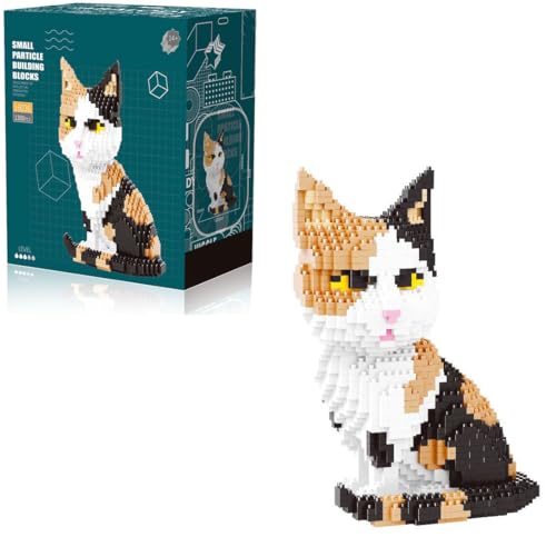 GaoDeBuChou Calico Mikro Baustein Set,1300 PCS Tiere Katzen klemmbausteine,Geeignet für Erwachsene und Jugendliche ab 14 Jahren von GaoDeBuChou