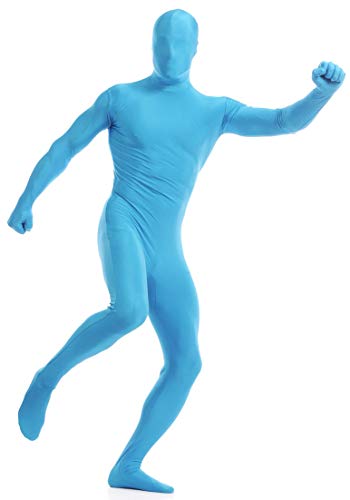 Gaoin Herren und Damen Lycra Spandex Ganzkörper-Kostüme Cosplay Bodysuits - blau - Large von Gaoin