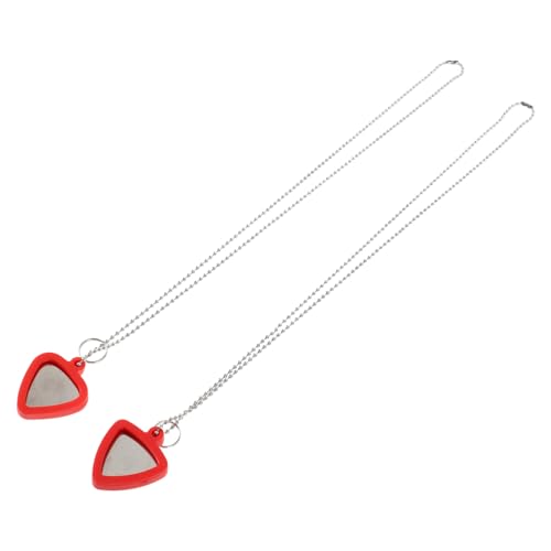 Garneck 1 Satz Gitarren-pick-halskette Oled-griffe Elastisches Band Lanyard Mehrfarbiger Gürtel Halsketten-rack-picks Brillenkette Anti-rutsch-griffabdeckung Olierter Griff Metall Rot von Garneck